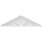 Ekena Millwork Peaked Cap 3 Spoke Architectural Grade PVC Pediment, 36"W x 10"H x 2"P (Pitch 6/12) PEDPS036X100PKC03 - alternate 2